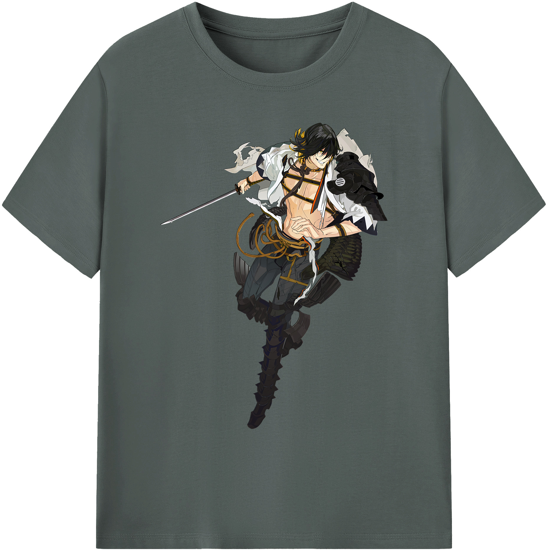 （画像用） 刀剣乱舞 Touken Ranbu 綿100％ メンズ半袖Tシャツ｜肌触りやわらか＆通気性